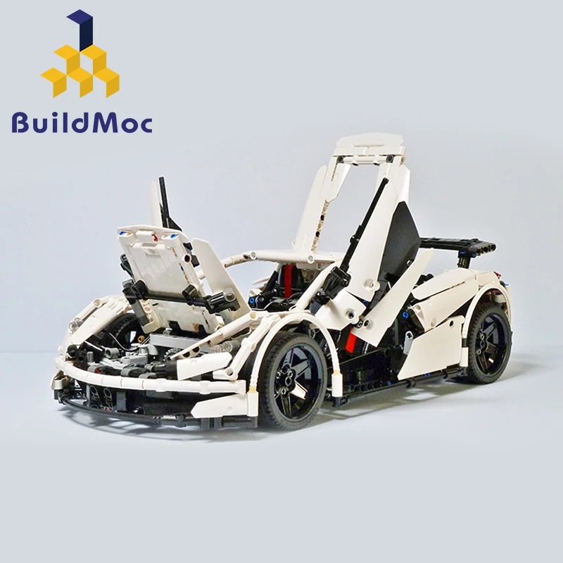 BulidMOC ICARUS Supercar строительные блоки игрушка совместима с 42056 MOC 4562 city technic mlaren P1 приложение RC модель автомобиля Кирпичи Игрушки