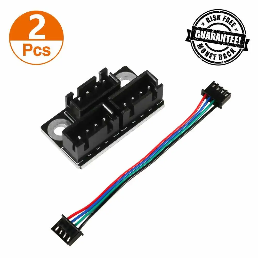 2шт 3d принтер шаговый двигатель параллельный модуль с 100 мм кабелями для двойной