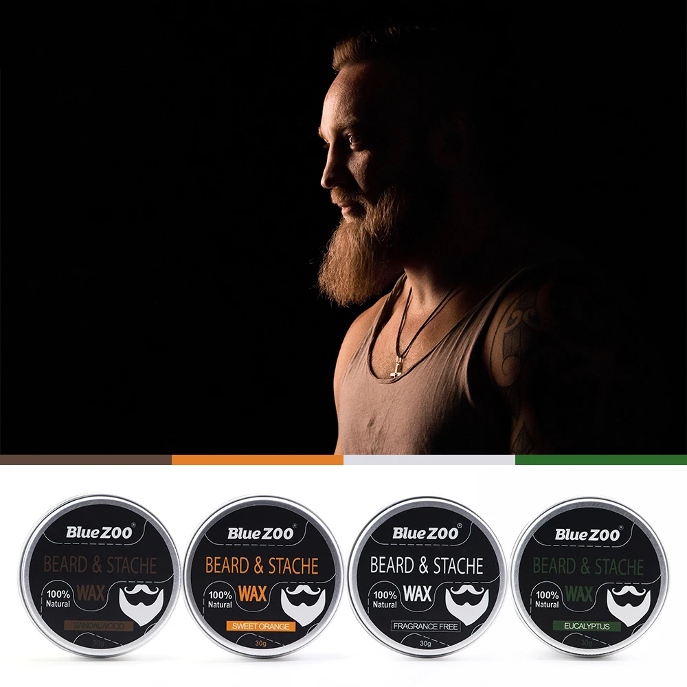 

Organic Mustache Wax Beard Conditioner Men's Facial Beard Wax Beard Care Cream Soften Hair Growth Enhancer Beard Beeswax TSLM2