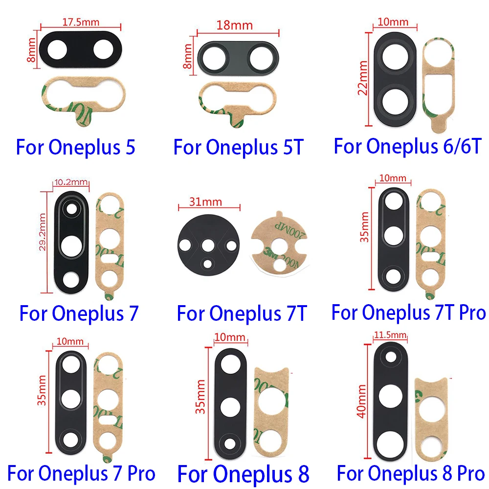 Новинка для Oneplus 5 5T 6 6T 7 7T 8 8T Pro Nord 9 100 стеклянная крышка объектива камеры с клейкой