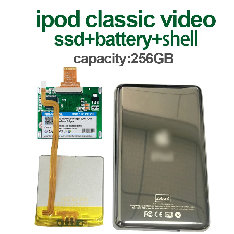 Новый SSD 256G для Ipod classic 7Gen 7th 160 Гб видео 5 го поколения замена MK3008GAH MK8010GAH MK1634GAL HDD