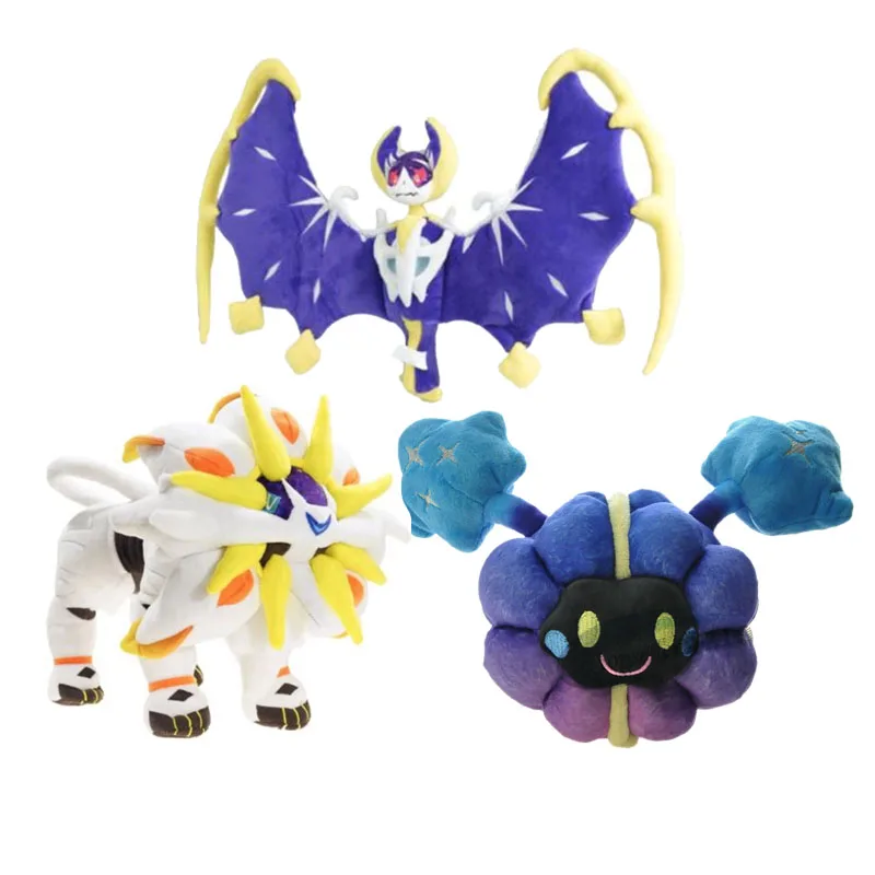 Аниме Pokemon Alola Solgaleo Lunala Cosmog SUN & MOON Мягкие плюшевые игрушки Фигурки Куклы|Персонажи