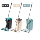 Швабра из 46 ткани, вращающаяся на 360 градусов швабра, автоматическая очистка ведра, для кухни, деревянного пола, бытовые инструменты
