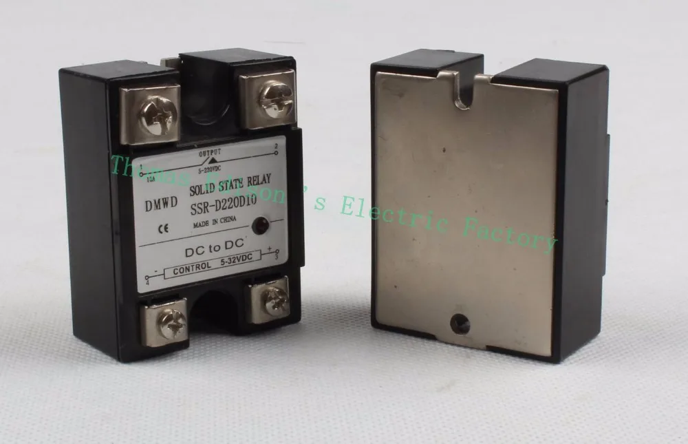 SSR-10DD Входная нагрузка 5-32 В постоянного тока 5-220 SSR 10dd 10A Однофазное твердотельное