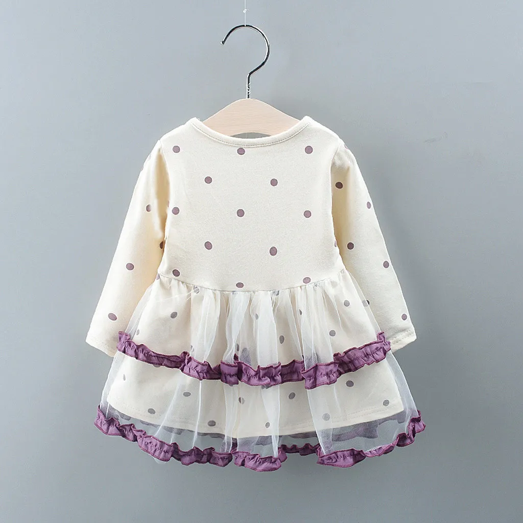 Платье для маленьких девочек вечерние платья принцессы с длинными рукавами и