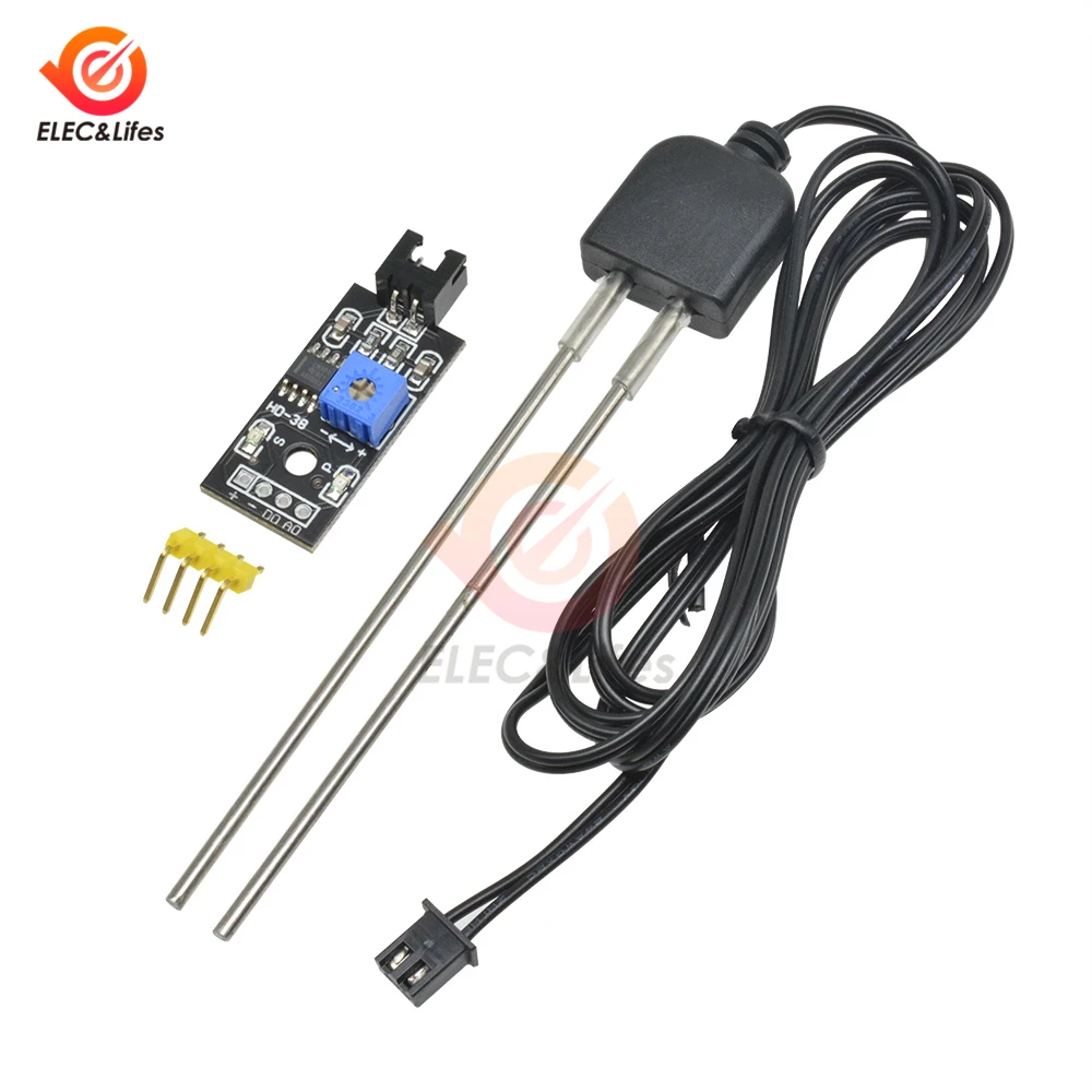 Модуль детектора влажности почвы с металлическим зондом для защиты от коррозии