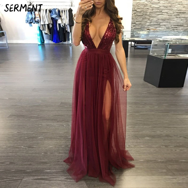 SERMENT Lace Vestidos De Fiesta Largos Elegantes De Gala Новое высококачественное элегантное белое вечернее платье без рукавов на одно плечо - Цвет: Красный