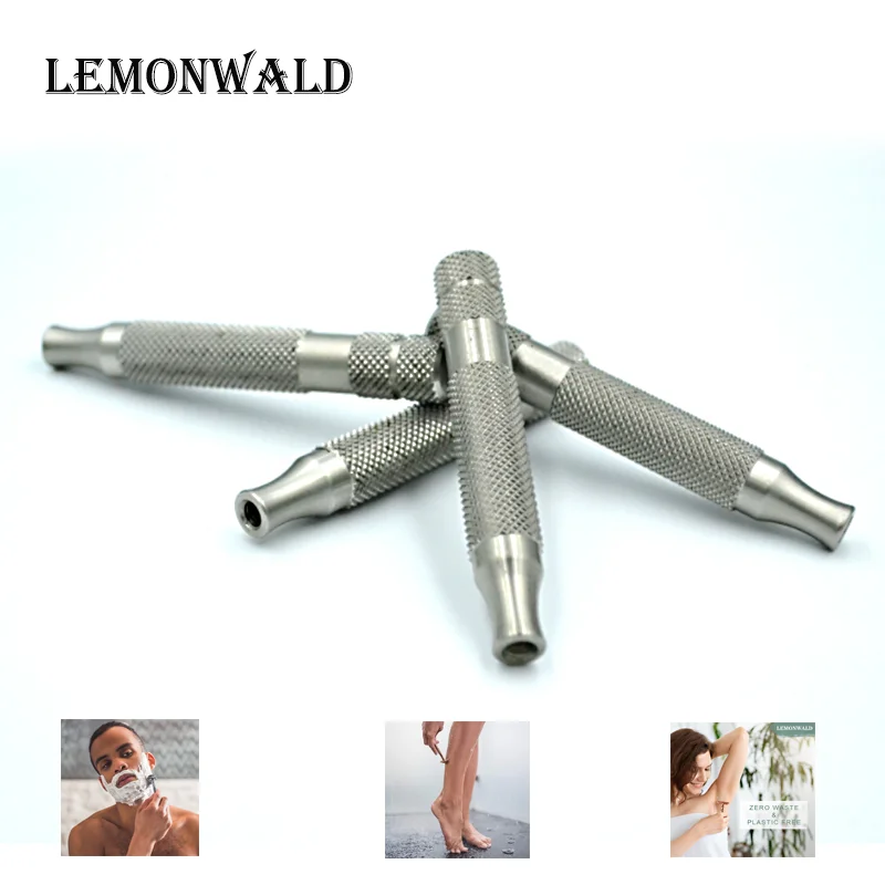 Лезвия для бритвы с двойной оправой lemonski безопасная бритва ручка из нержавеющей