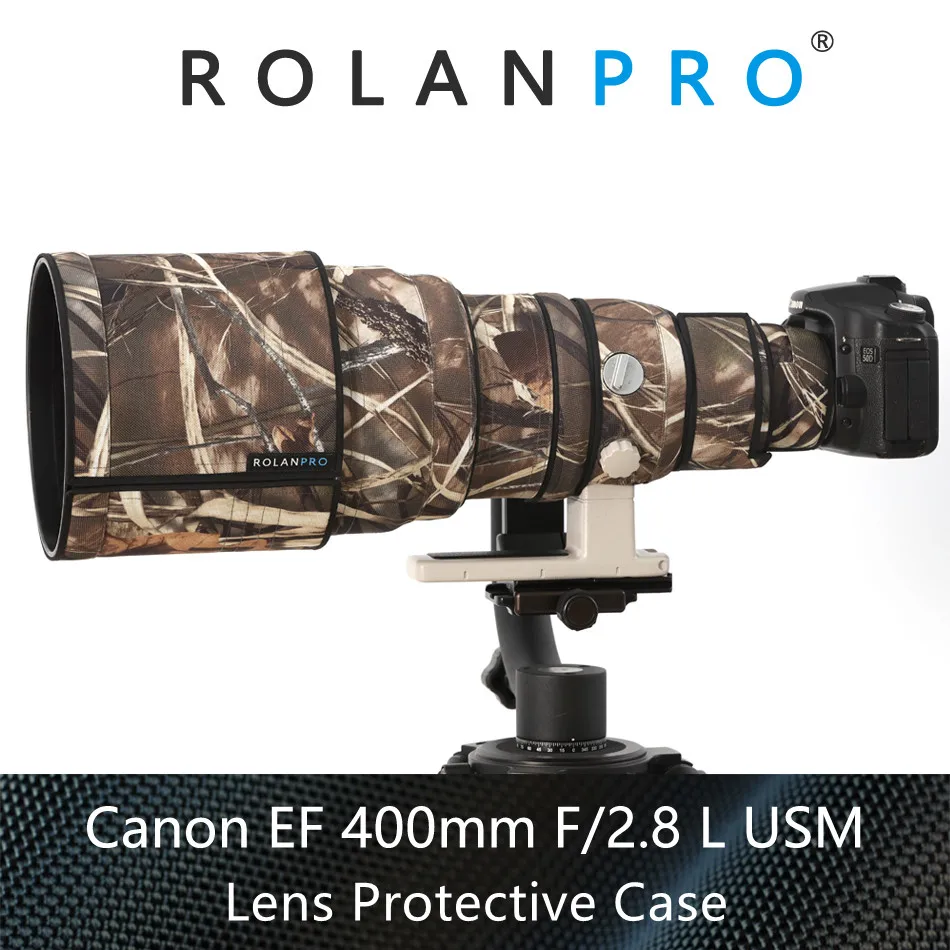 ROLANPRO для Canon SLR Камера объектив из искусственной кожи pu камуфляжные IS USM EF 400 мм F/2 8 L