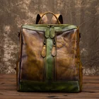 Рюкзак женский, из мягкой натуральной кожи, винтажный, школьный