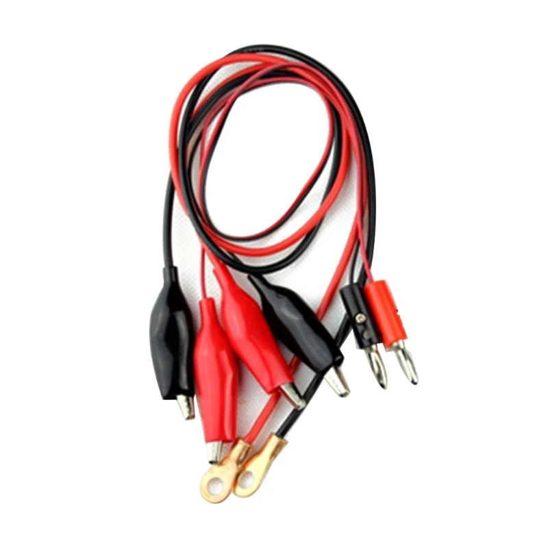 

Стандартная кабельная испытательная линия, 4 провода, испытательный кабель, зажим для провода, черный и красный ABS металлический резиновый к...