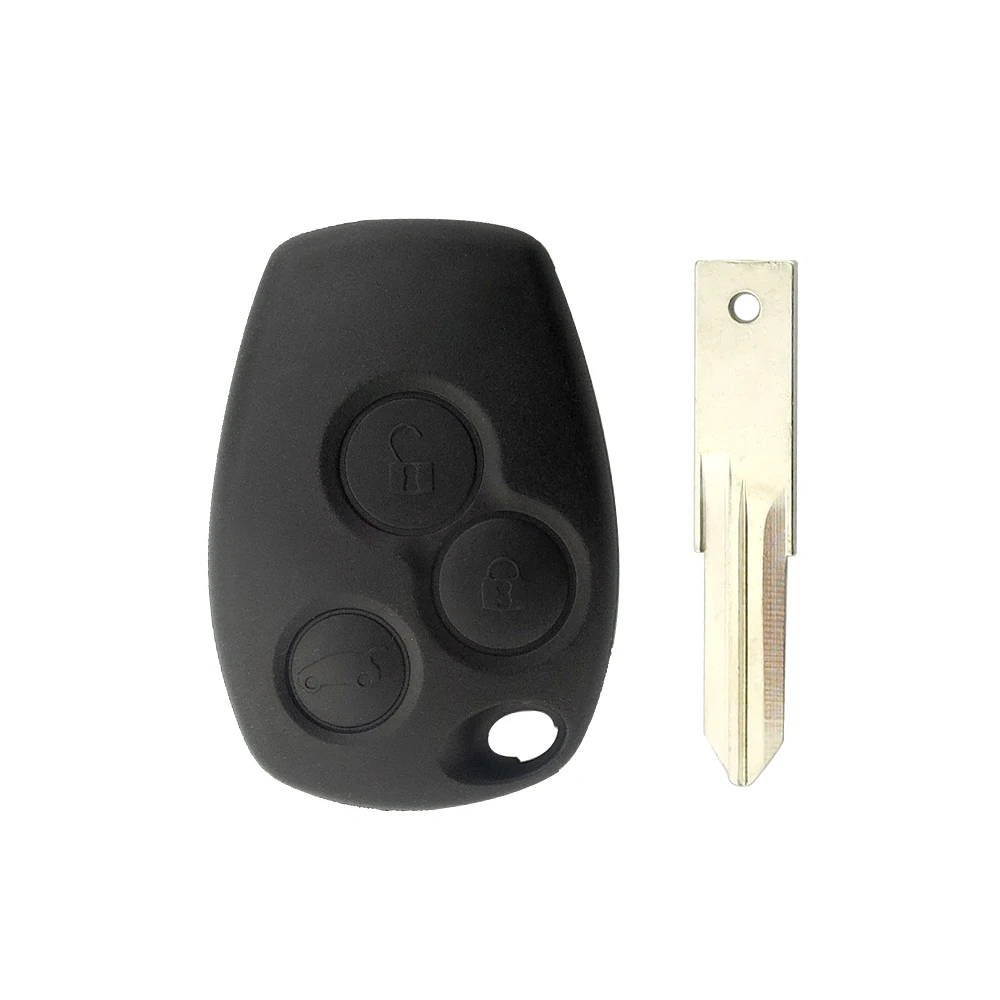 OkeyTech дистанционный Автомобильный ключ оболочки для Renault Duster Clio DACIA 3 Twingo Logan Sandero Modus для Nissan 3 кнопки с лезвием VAC102