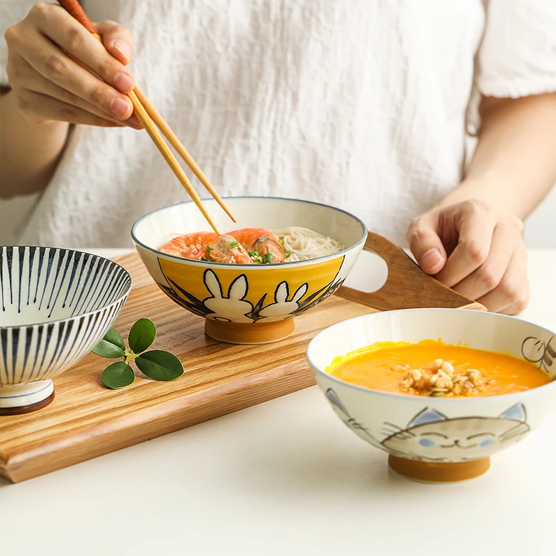 

1 предмет японский чаша для рисового супа чашки для супа с 14 см Керамика подглазурного изысканный бытовой Сделано в Японии