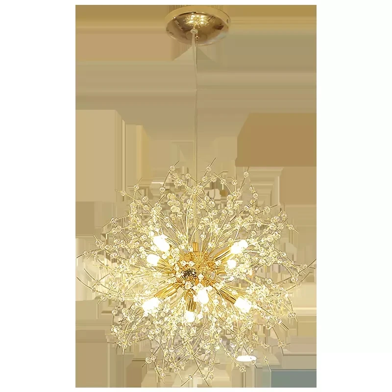 

2021 Modern Crystal Dandelion Chandelier Nordic Decor Lighting Pendant ceiling Lamp For Living Room Dining Room Home Decoration