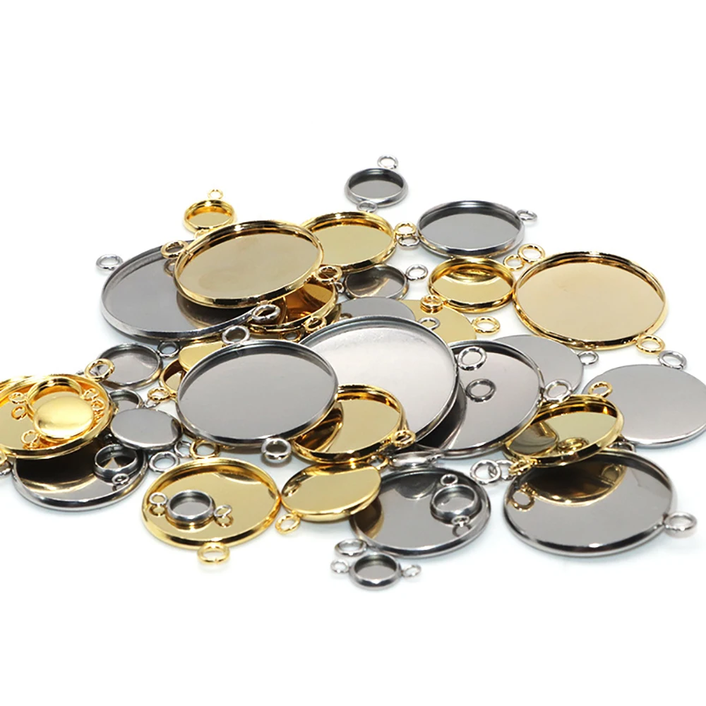 Коннектор из нержавеющей стали плоское круглое звено 1/1 двойная петля основа для