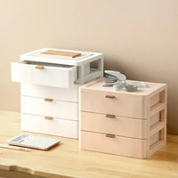 simple indoor desktop box storage cabinet drawer type cosmetic bedside medicine office documents student utensils