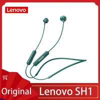 lenovo sh1 bt5 0 wireless earphone sport headset with dual noise reductionipx5 waterproof in ear headphone for sportsmusic