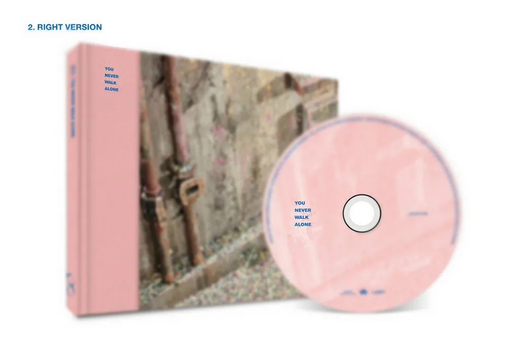 [MYKPOP]~ Официальный~ Популярные KPOP BOYS WINGS: You Never Walk Alone, альбом CD-SA1901401 - Цвет: RIGHT