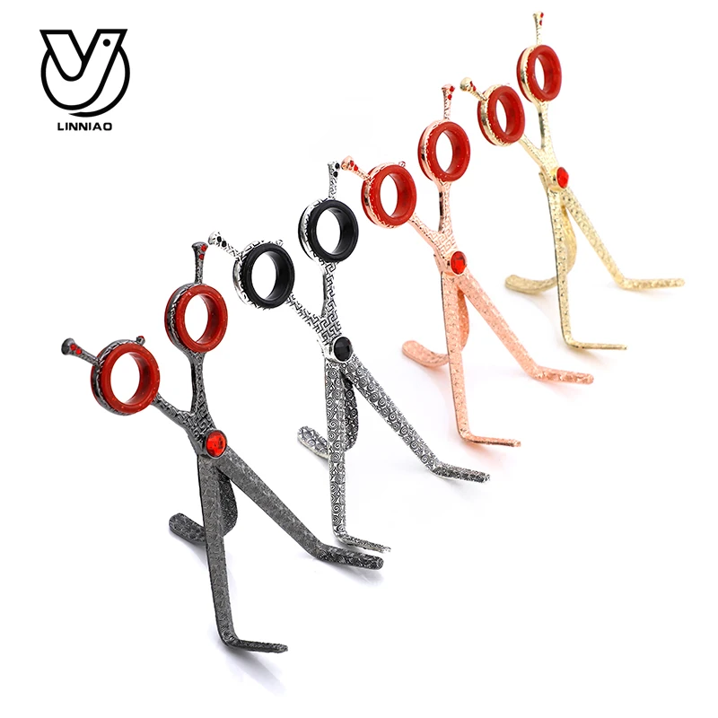 

Fashion Barber Hair Scissor shape Zinc Alloy Mobile Phone Holder Suitable For Hairdresser Scissors Professional Scheren Friseur