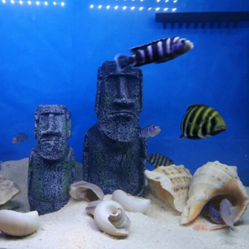 Aquarium Landscape Fish Tank Office Home Simulated Resin Statue Ornament Not Easy To Discolor Clean | Дом и сад
