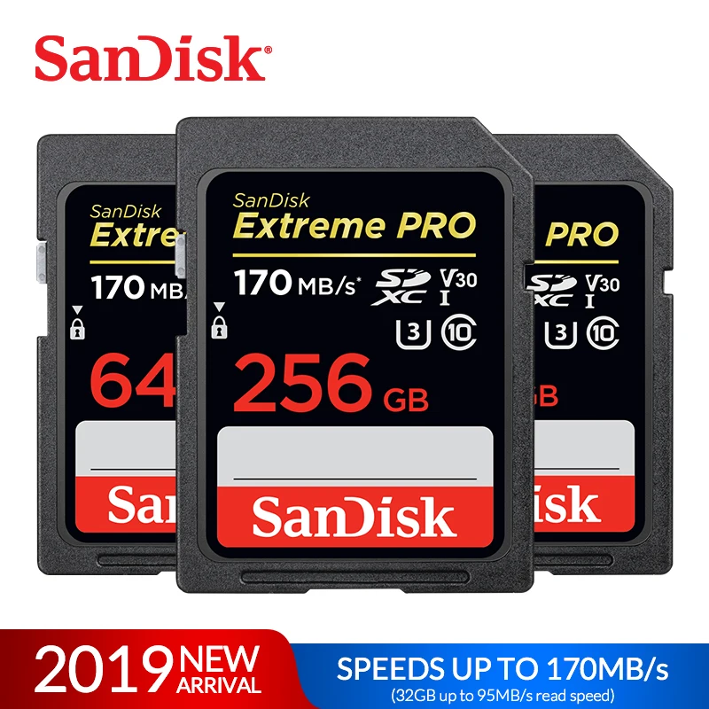 SanDisk карта памяти SD Extreme Pro/Ultra 32 64 128 ГБ U3/U1 Гб 256 512 16 флеш SDXC SDHC|Карты памяти| |
