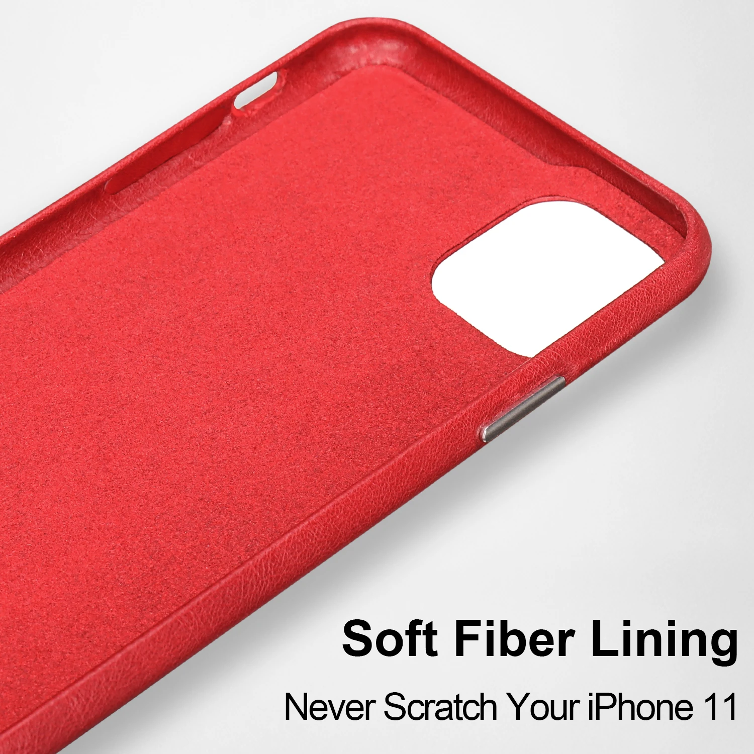 Jisoncase кожаный чехол для iPhone 11Pro MAX, ультра тонкий чехол из натуральной кожи, противоскользящий мягкий захват, устойчивый к царапинам чехол