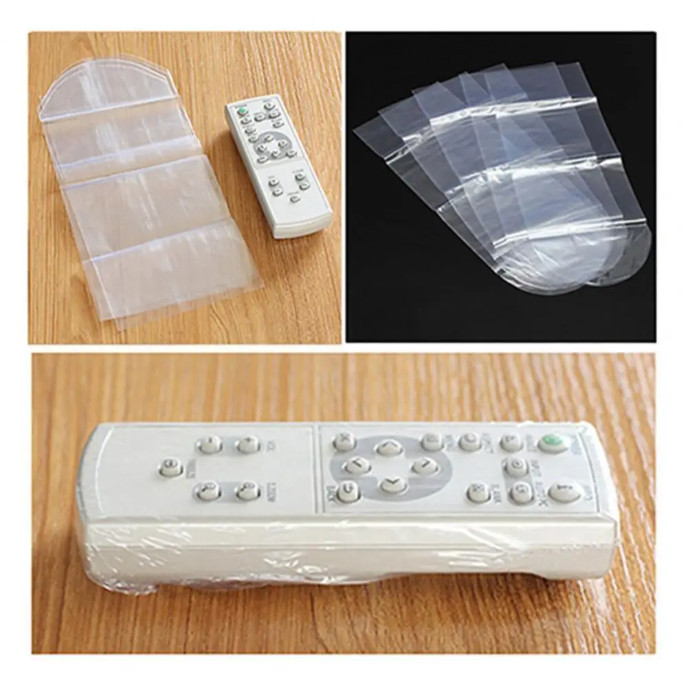 

5 Pcs/Bag Enduring Heat Shrink Film Clear Remote Control Protector Waterproof Protective Cover for Video TV Air Condition