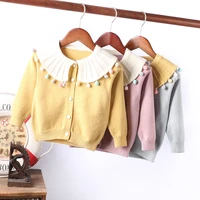baby girls knitted cardigan long sleeves sweater spring fall winter cute clothes kids coats jacket children outerwear clothing