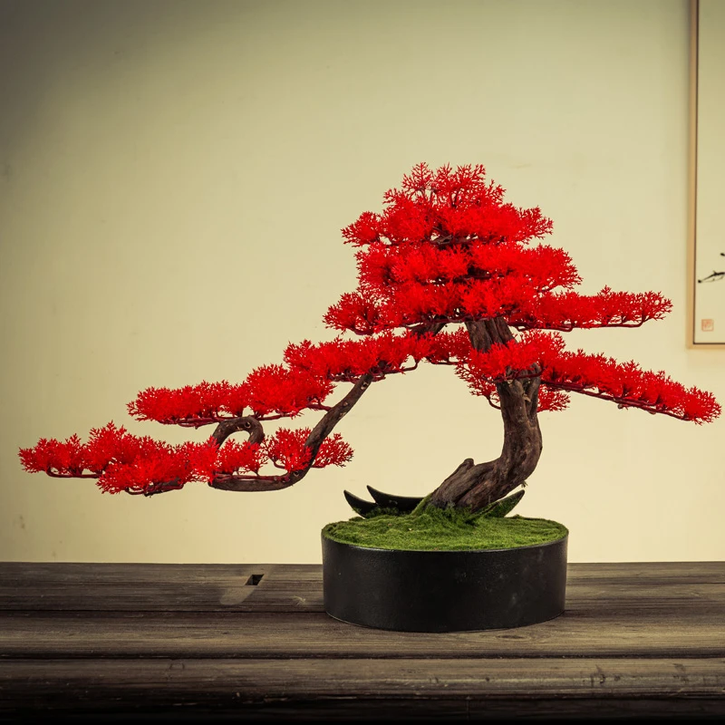 

Украшение для дома, искусственное зеленое растение в горшке, искусственный пейзаж