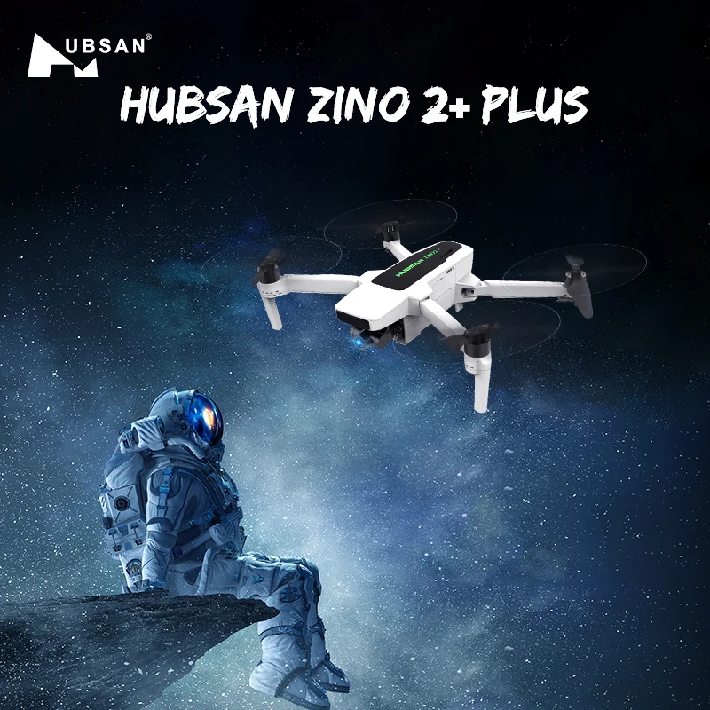 Дрон Hubsan Zino 2 Plus радиус 9км камера 4K/60fps на трёхосевом подвесе GPS WiFi FPV передача