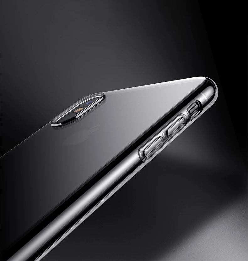 Ultra Thin Soft Transparent TPU Case For iPhone 7 8 Plus Silicone Full Back Cover X XS Max XR Clear |