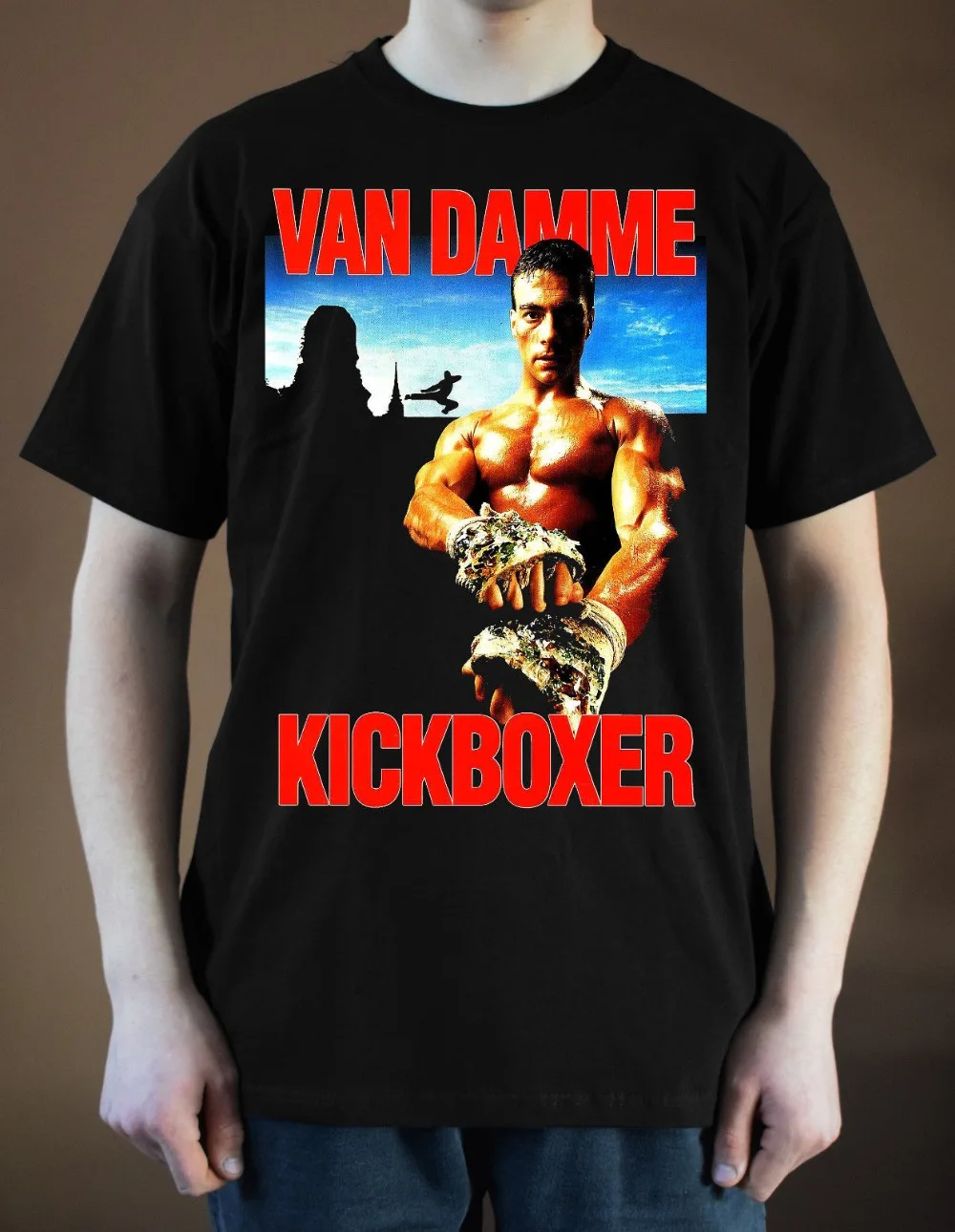 

Kick Movie Poster Ver. 2 Jean-Claude New 2020 Spring Summer Autumn Men O Neck Short Sleeves Muscle Men'S T Shirts