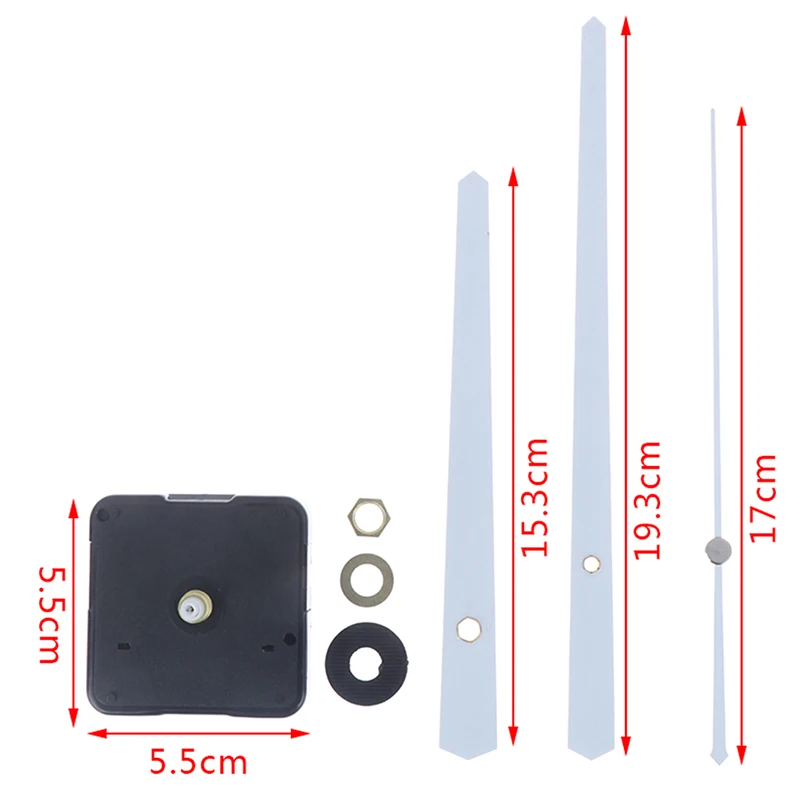 

1Set DIY Quartz Clock Movement Mechanism Hands Wall Repair Tools Parts Silent Kit