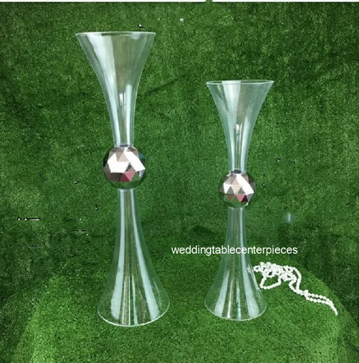 10 шт.) труба акриловая Свадебная ваза для цветов свадебного стола Центральная