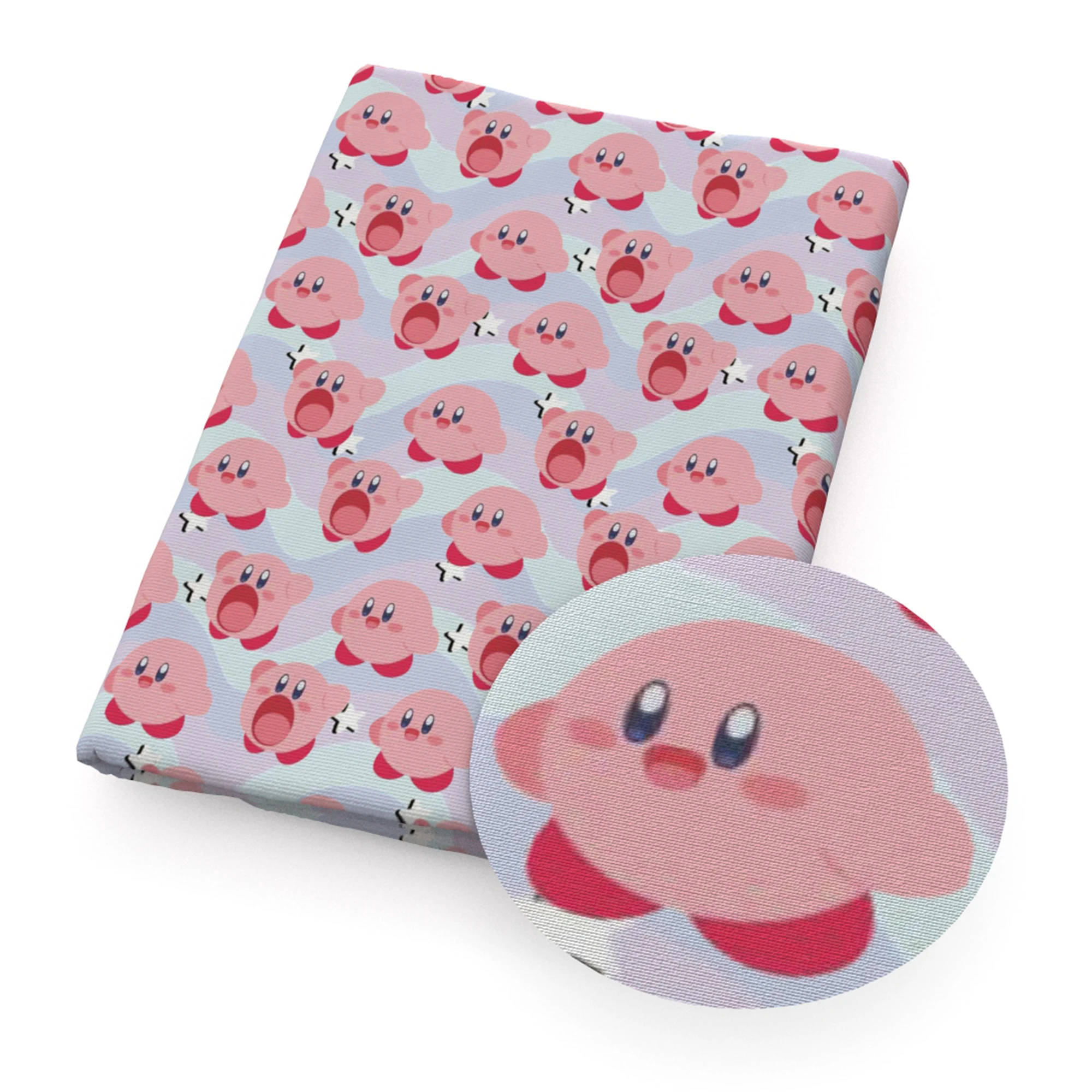 Ткань из полиэстера и хлопка с принтом льва лисы медведя леса для шитья рукоделия