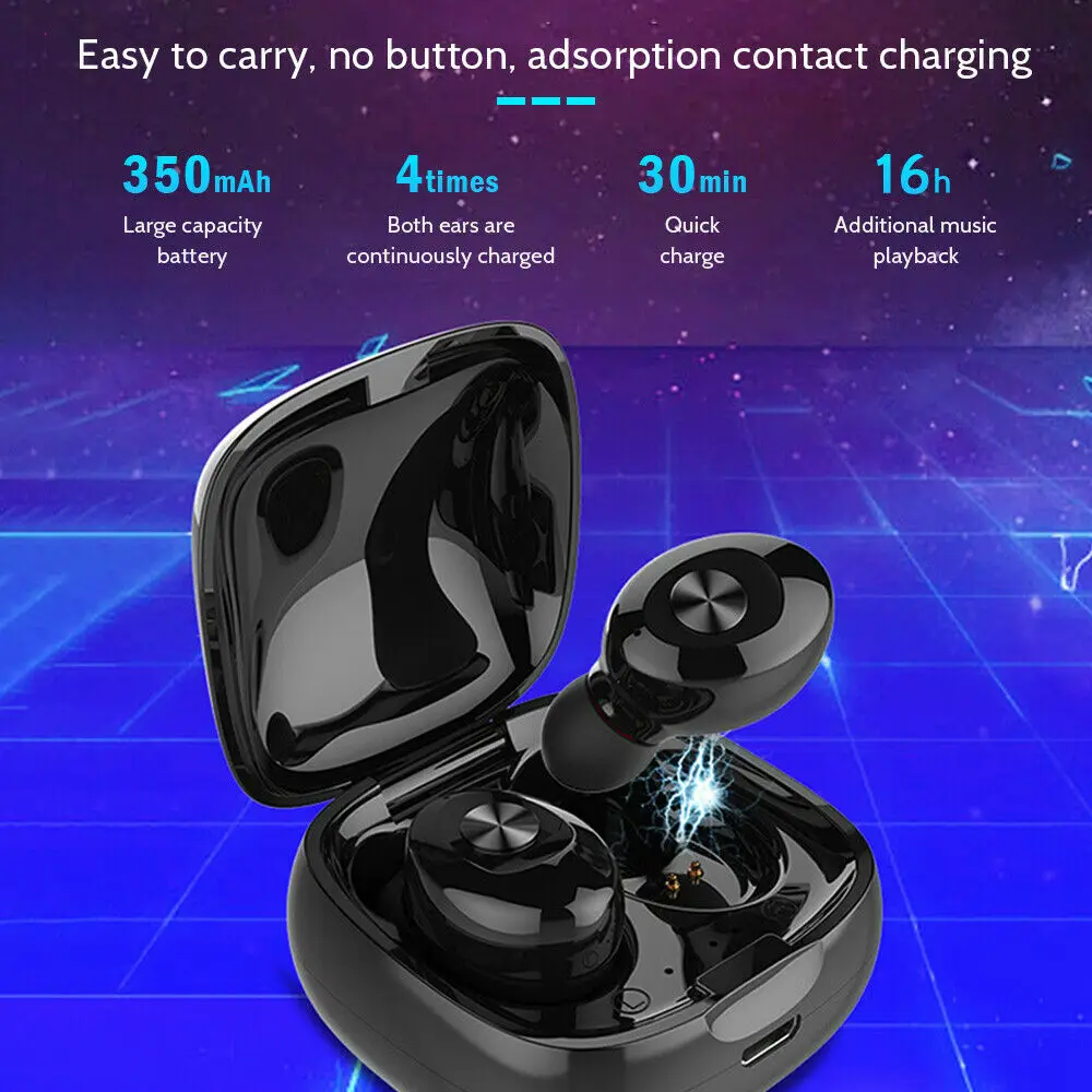 XG12 TWS бинауральные 5,0 Bluetooth наушники Беспроводные водонепроницаемые мини-вкладыши HiFi стерео Спортивная гарнитура удобство Elfin наушники