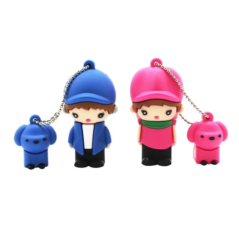 

TEXT ME cartoon baby with dog pendant model usb flash drive usb 2.0 4GB 8GB 16GB 32GB 64GB creative pendrive