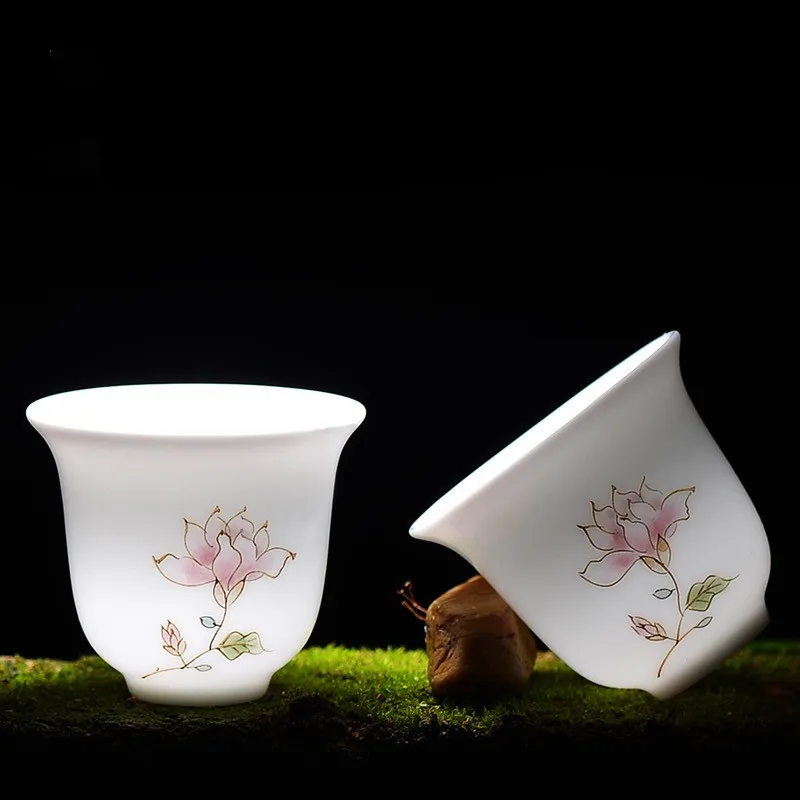 Керамическая чашка для офиса Jingdezhen из фарфора ручная роспись Пастельная