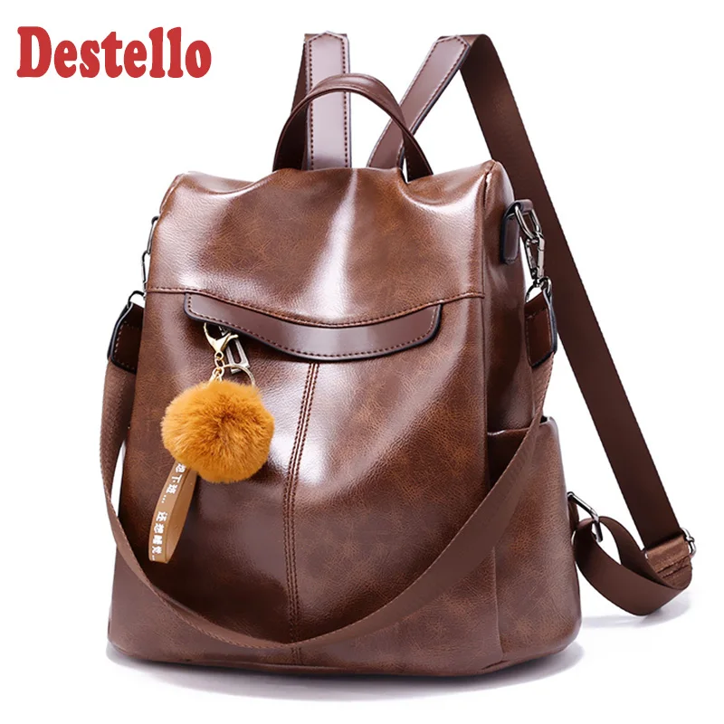 Модный женский рюкзак из искусственной кожи школьные ранцы большой вместимости