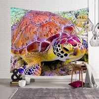 sea turtle tapestry 3d all over printed tapestrying rectangular home decor wall hanging 04