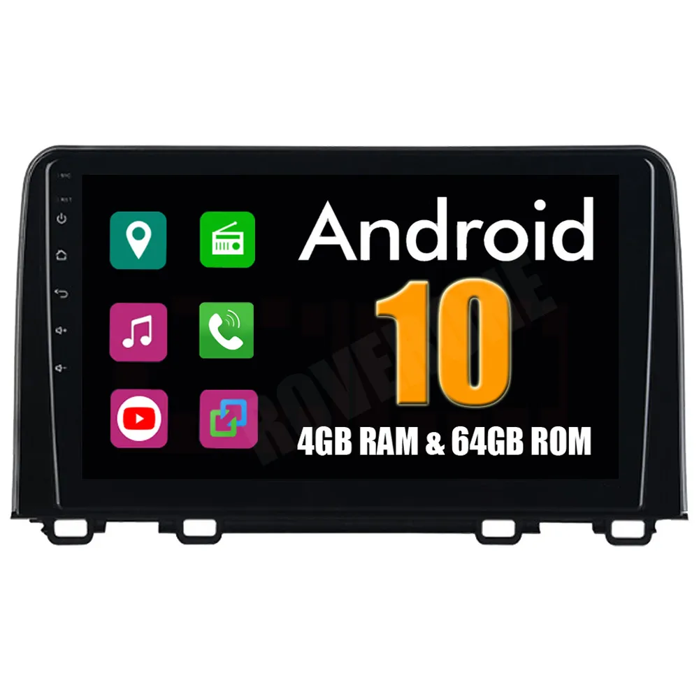 RoverOne Android 10 Car Radio Multimedia Player For Honda CRV CR-V 2018 Touch Screen Autoradio Bluetooth GPS Navigation | Автомобили и
