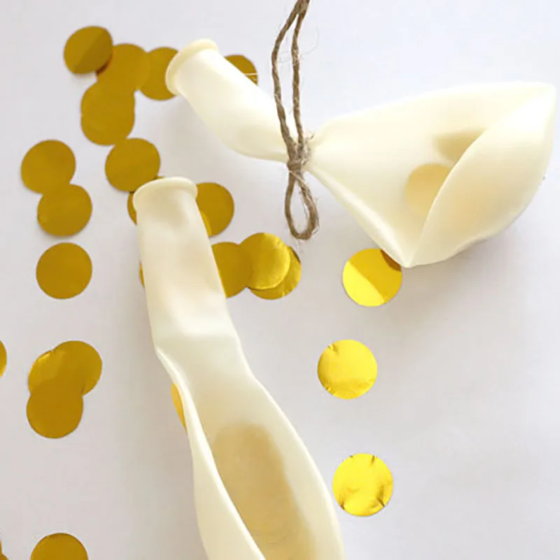 Прозрачные воздушные шары 12 дюймов латексные золотистые блестящие с конфетти