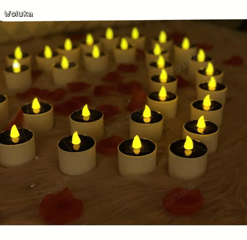 Светильник в виде свечи на солнечных батареях Открытый водоотталкивающий для