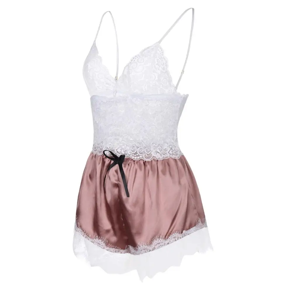 Сексуальный комплект женского нижнего белья летний кружевной топ с v-образным
