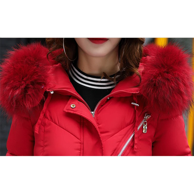 Женская зимняя куртка размера плюс новинка 2020 толстая ватная с большим меховым