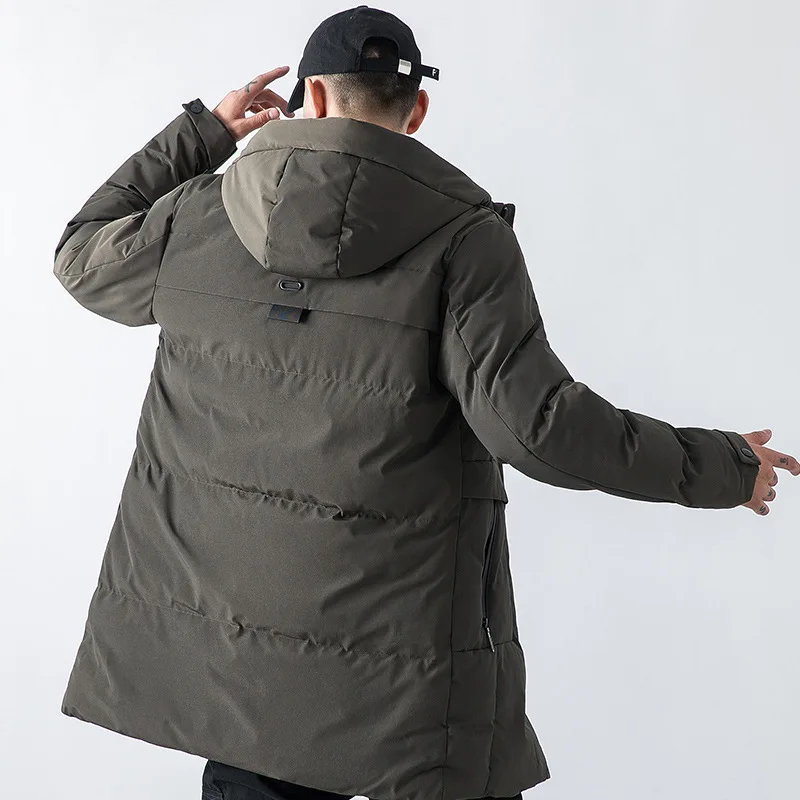 Мужская повседневная водонепроницаемая куртка с капюшоном Толстая теплая