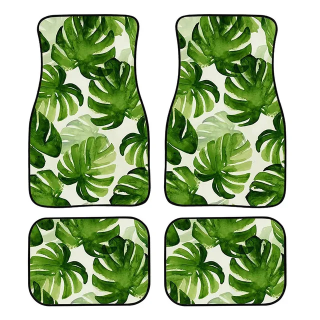 

Универсальный автомобильный напольный коврик Aimaao, набор из 4 предметов для женщин, девочек, детей, цветок, роза, дизайн, подходит для любой погоды, моющийся для VW Volvo Xc90