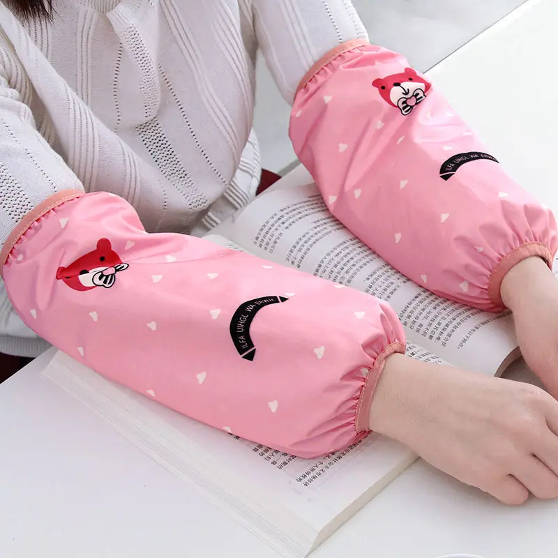 

Household Waterproof Sleeve Elastic Cuff Design Adult Housework Kitchen Cleaning Sleeve Work Sleeve Cleaning Supplies
