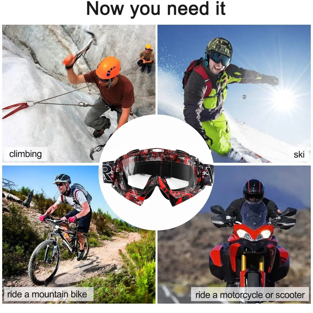 

Outdoor Motorcycle Goggles Cycling MX Off-Road Ski Sport ATV Dirt Bike Racing Glasses For Fox Motocross Goggles Google Glasses