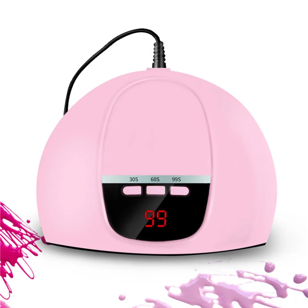 

1Pc USB 54W UV LED Nail Dryer Curing Lamp Manicure Nail Tool Nail Art Lamp Curing Nail Light (White)